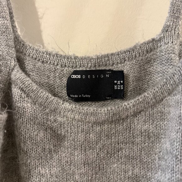 asos grey cropped cami - Picture 3 of 4